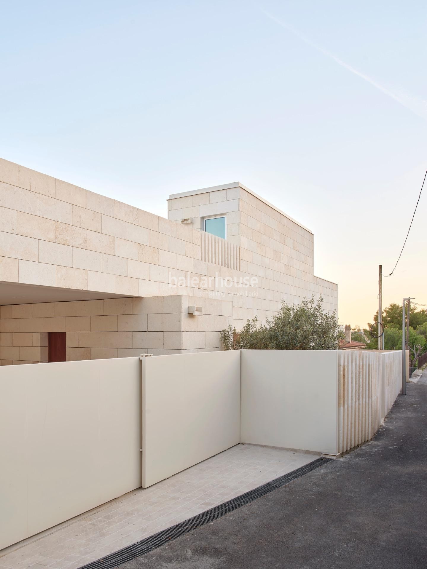 Nueva villa de diseño moderno, altas calidades y vistas al mar en la excelente zona de la Bonanova