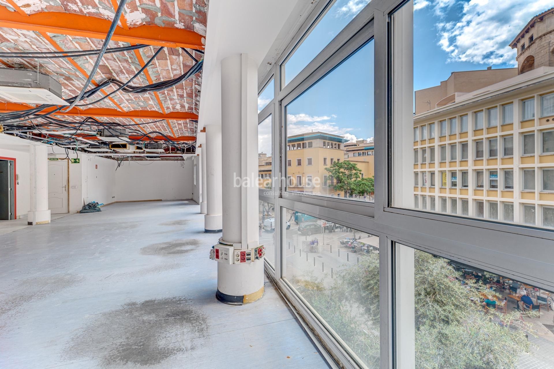 Hervorragende und helle Wohnung mit großen Räumen und Aussicht im historischen Zentrum von Palma