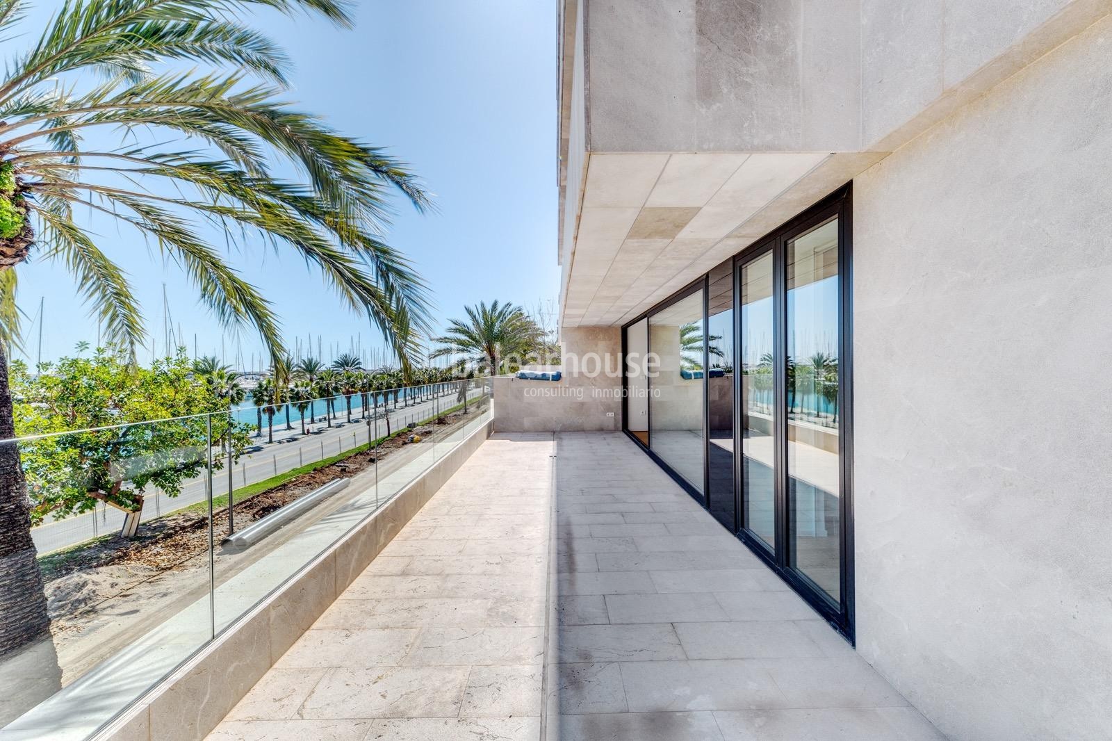 Exclusive new flats on the seafront of Palma where you can live the most contemporary luxury.