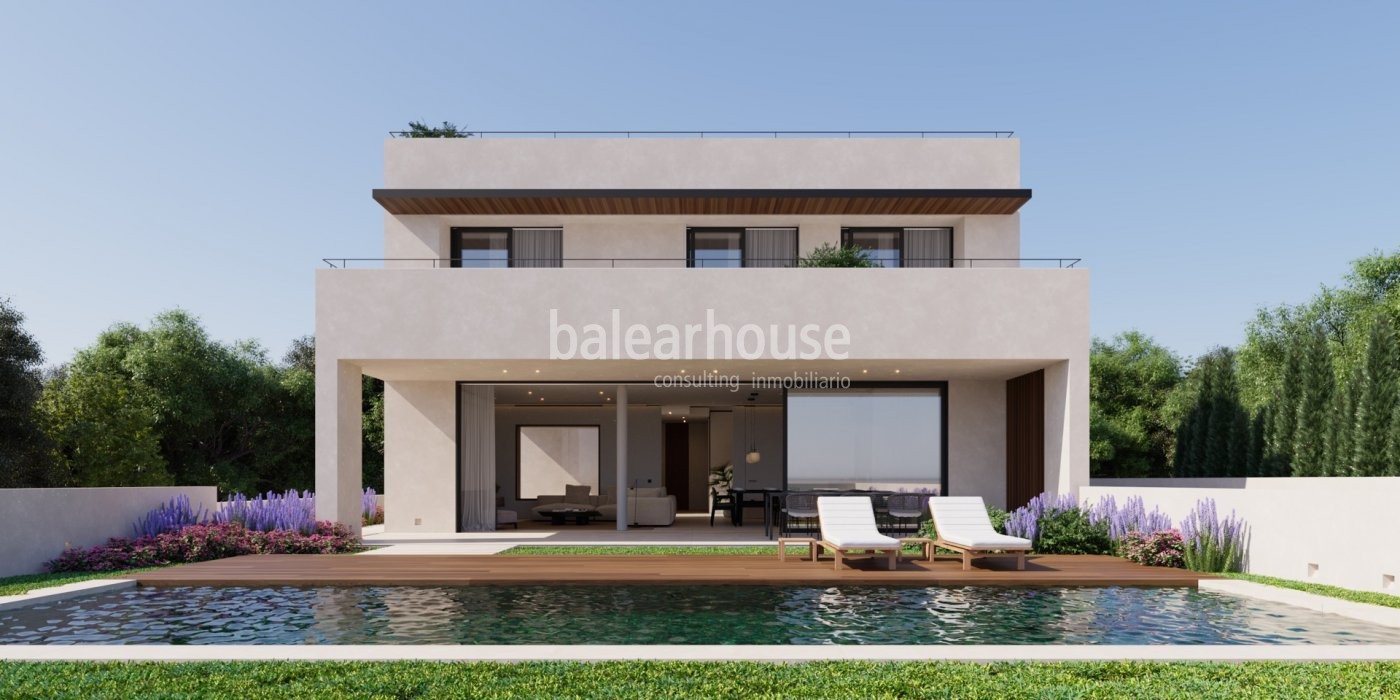 Excelente solar con proyecto de vivienda abierto a todo el pulmón verde de Sa Teulera en Palma