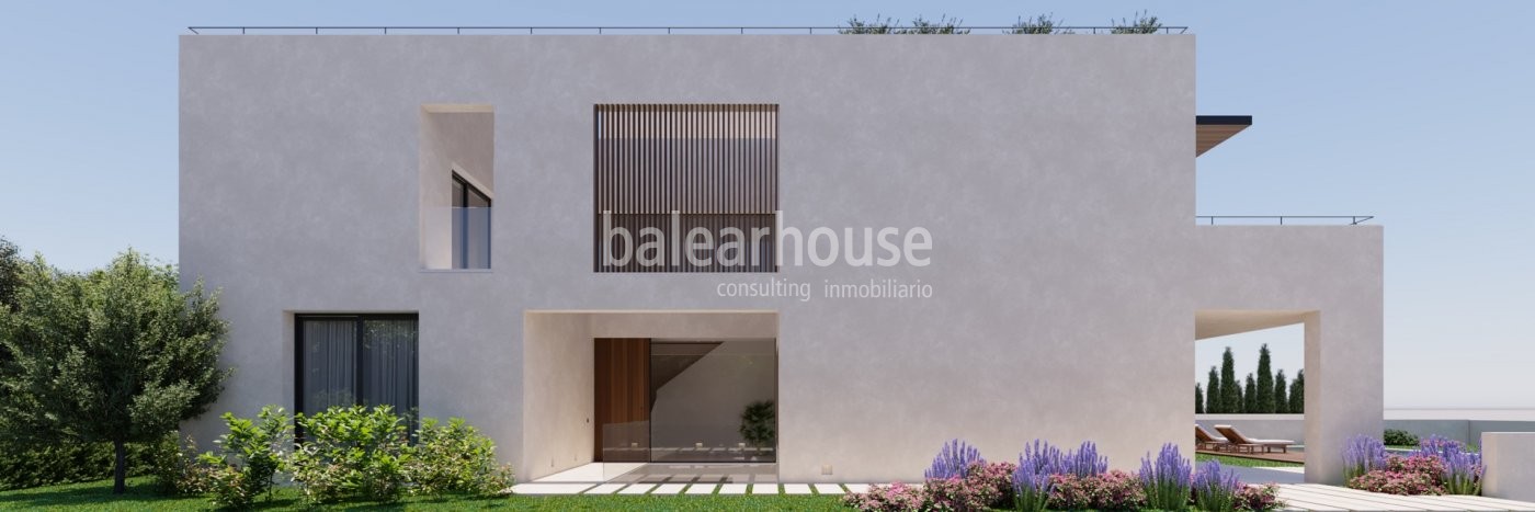 Ausgezeichnetes Grundstück mit Wohnprojekt offen für die grüne Lunge von Sa Teulera in Palma.
