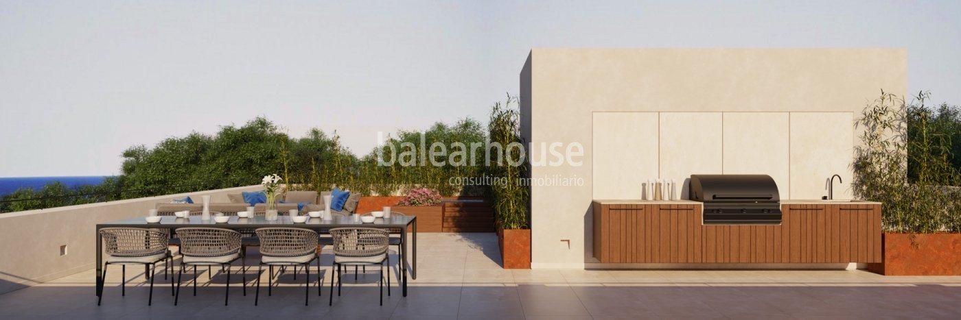 Excelente solar con proyecto de vivienda abierto a todo el pulmón verde de Sa Teulera en Palma