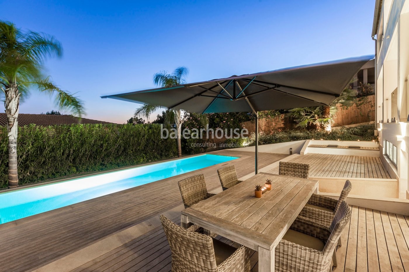 Excellent refurbishment of this villa in Costa d'en Blanes with swimming pool, garden and beautiful