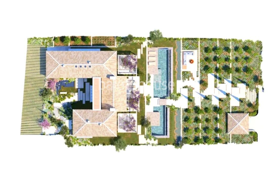 Gran villa de obra nueva con un elegante diseño contemporáneo y vistas deslumbrantes al mar.