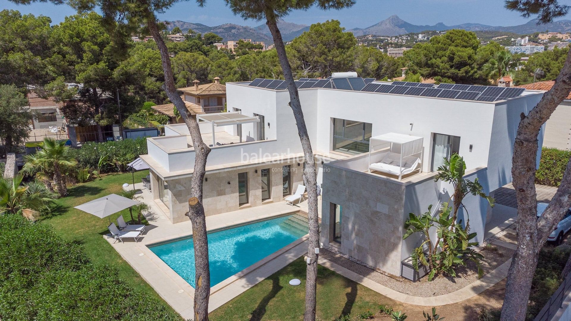 Villa moderna en Nova Santa Ponsa cerca del Club Náutico.