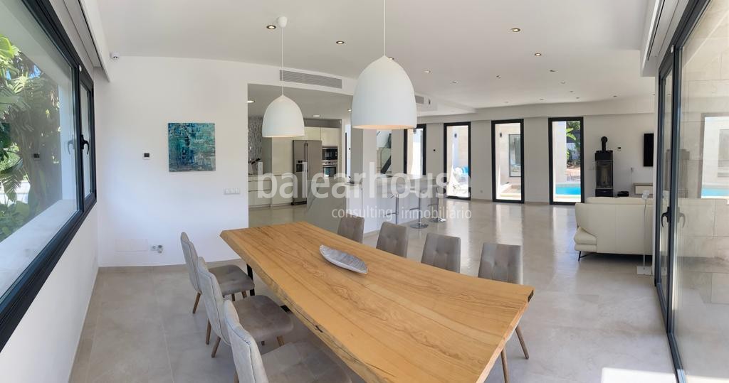 Villa moderna en Nova Santa Ponsa cerca del Club Náutico.