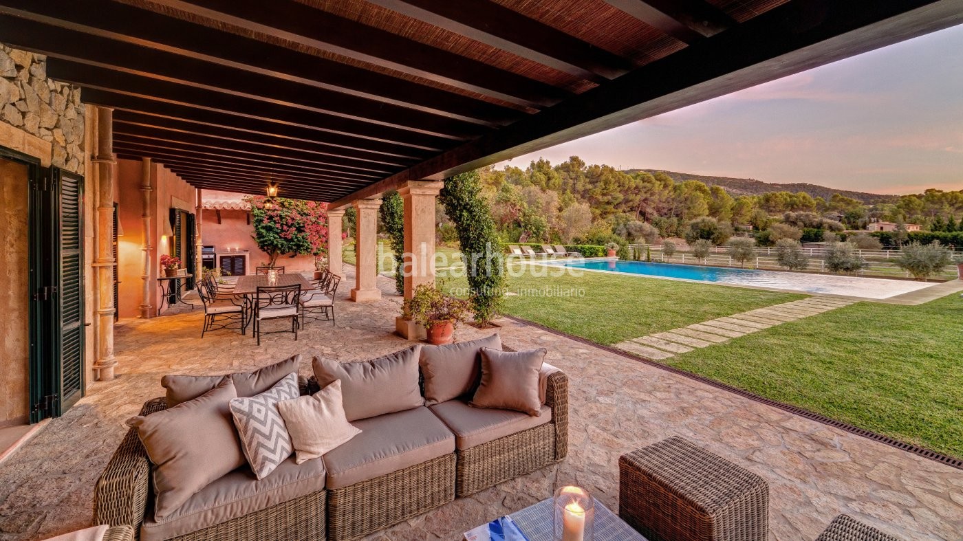 Wunderschöne Finca mit Pferdestallungen und herrlicher Aussicht in Calviá