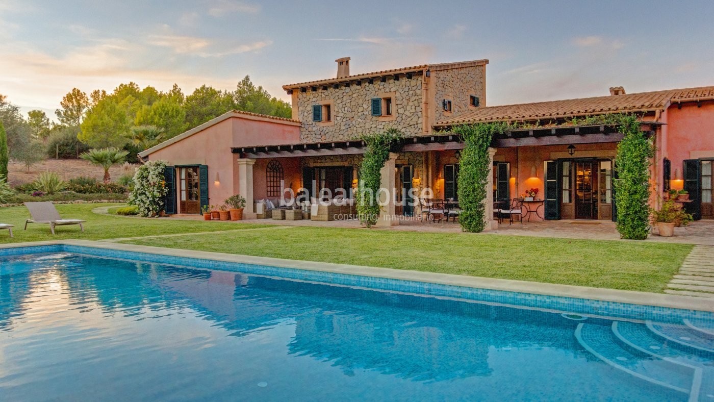 Wunderschöne Finca mit Pferdestallungen und herrlicher Aussicht in Calviá