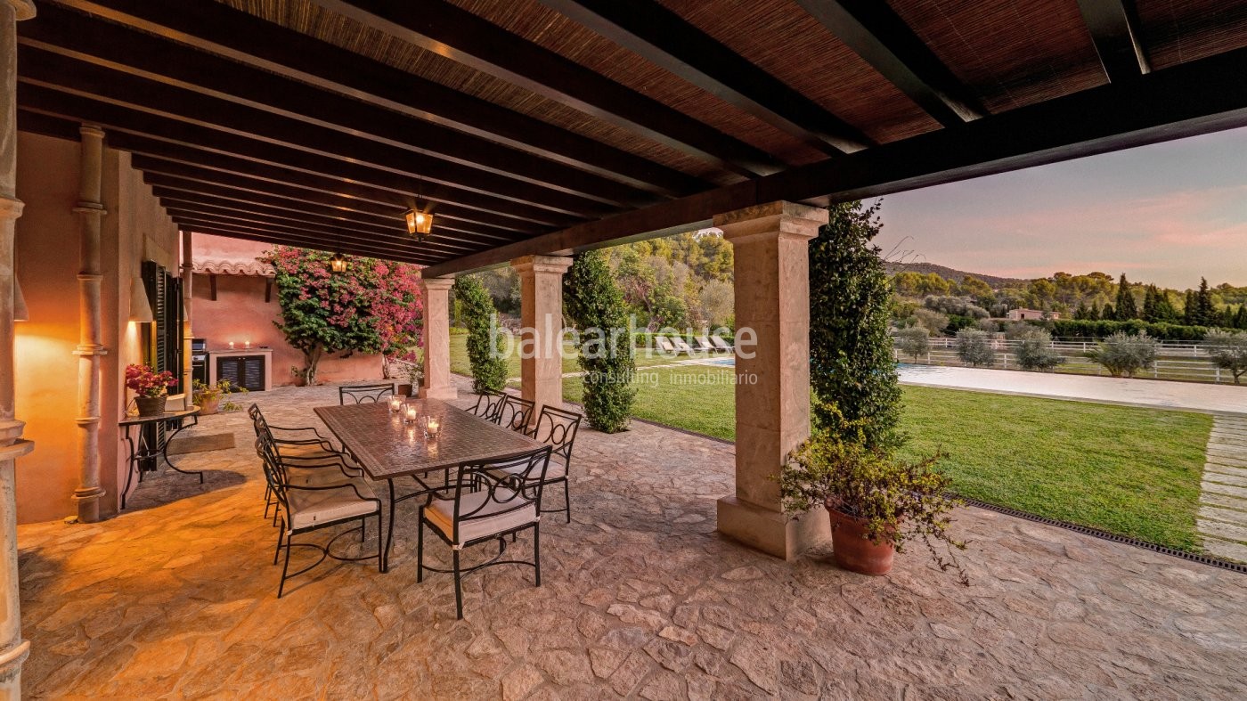 Wunderschöne Finca mit Pferdestallungen und herrlicher Aussicht in Calviá