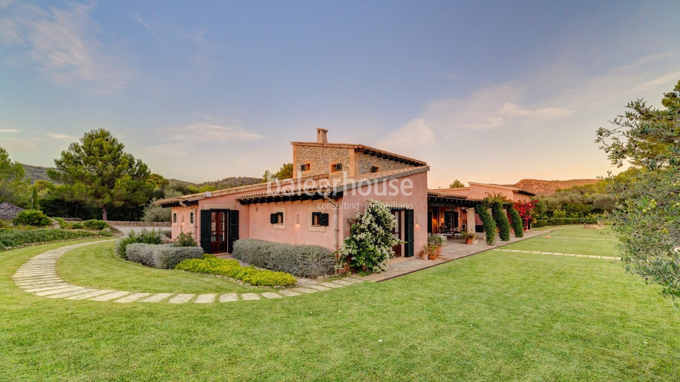 Preciosa finca con establos para caballos y maravillosas vistas en Calviá