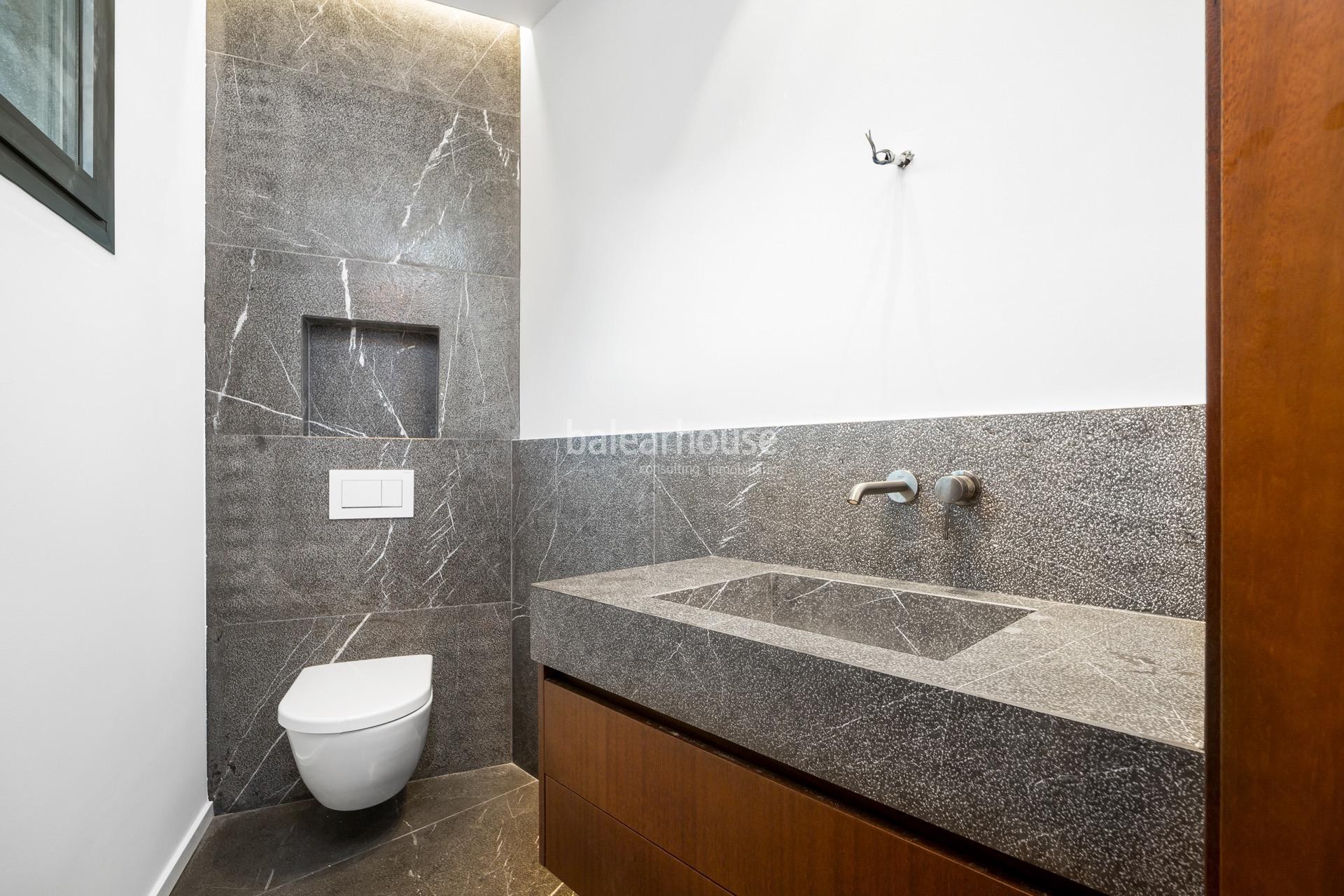Design and spectacular city views come together in this newly built villa in Son Vida.