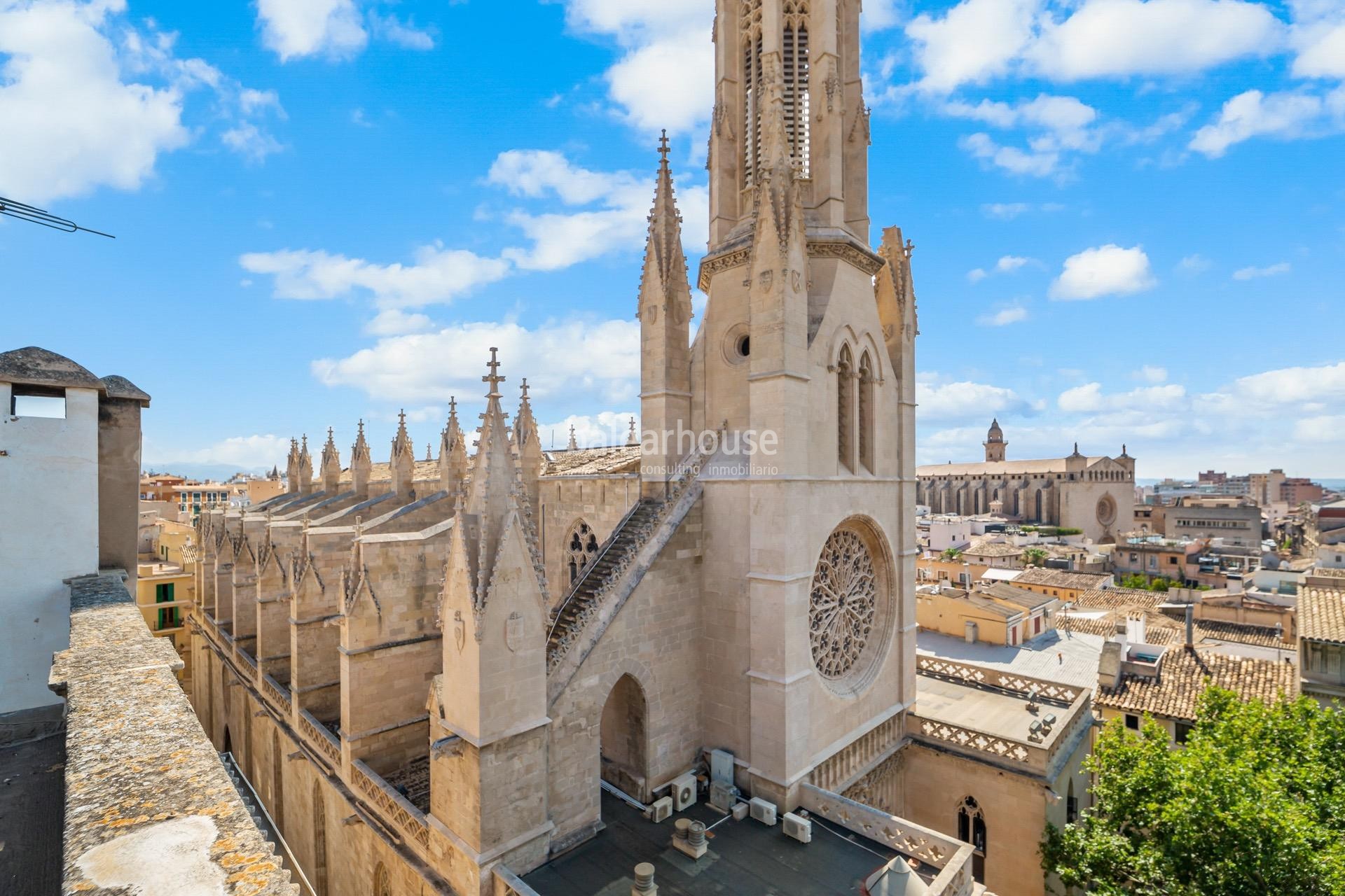 Excellent building for sale in the historic centre of Palma with fabulous views over the whole city