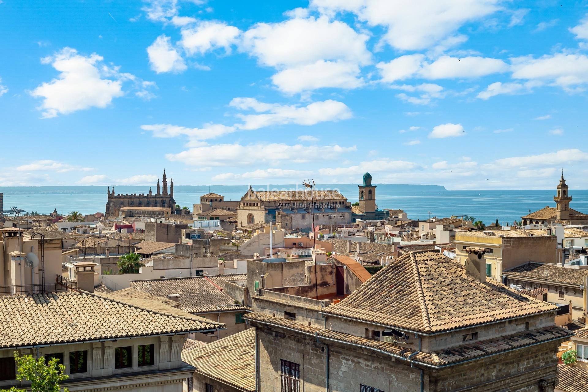 Excellent building for sale in the historic centre of Palma with fabulous views over the whole city