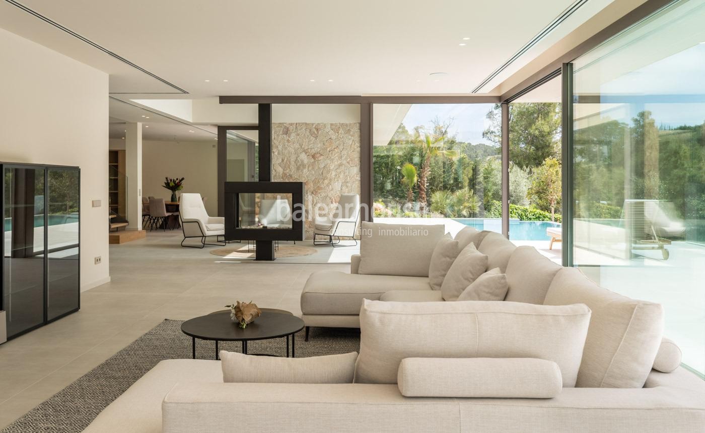Spectacular new modern villa with beautiful views in Costa den Blanes