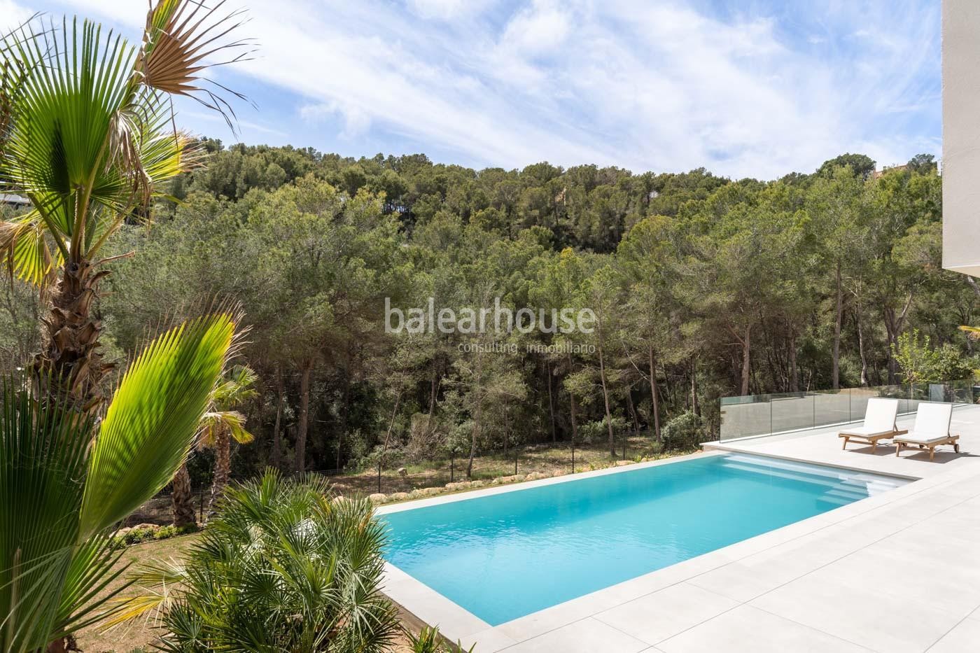 Spectacular new modern villa with beautiful views in Costa den Blanes