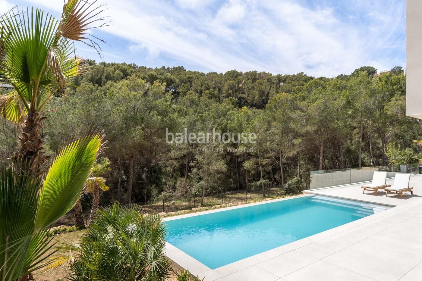 Spektakuläre neue moderne Villa mit schöner Aussicht in Costa den Blanes