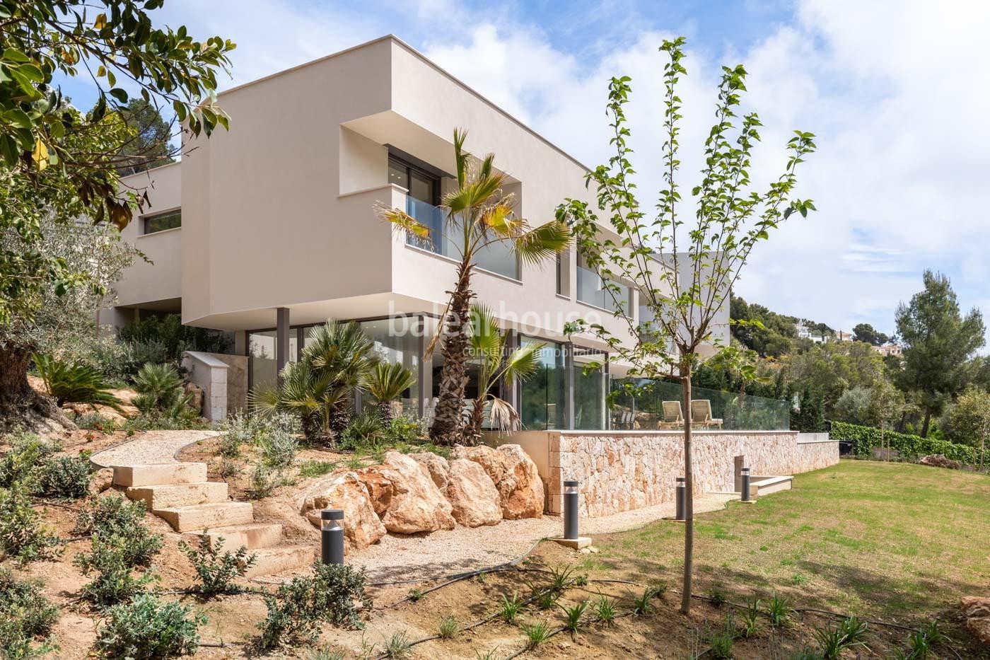 Spectacular new modern villa with beautiful views in Costa den Blanes