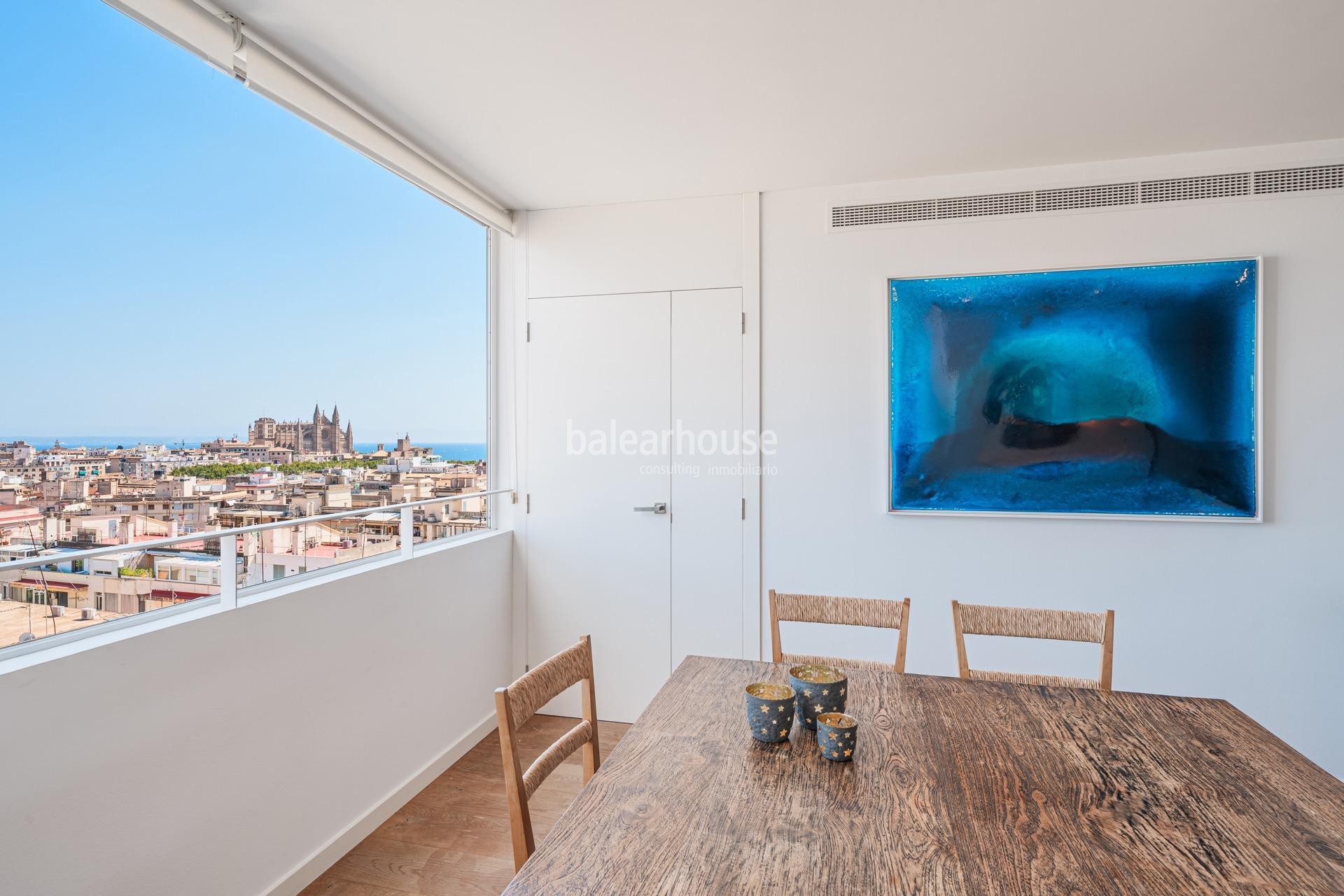 Excelente ático en el Paseo Mallorca de Palma con gran terraza y fantásticas vistas a toda la ciudad