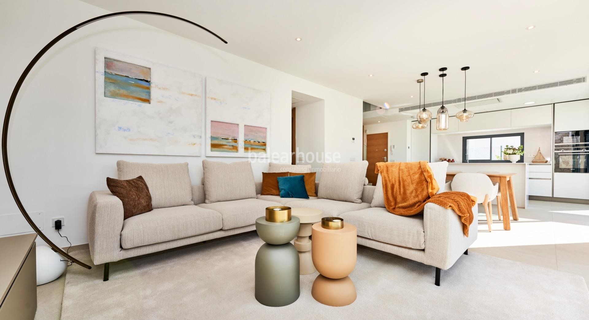 Modern new villas near the beach of Sa Rápita with private garden and swimming pool