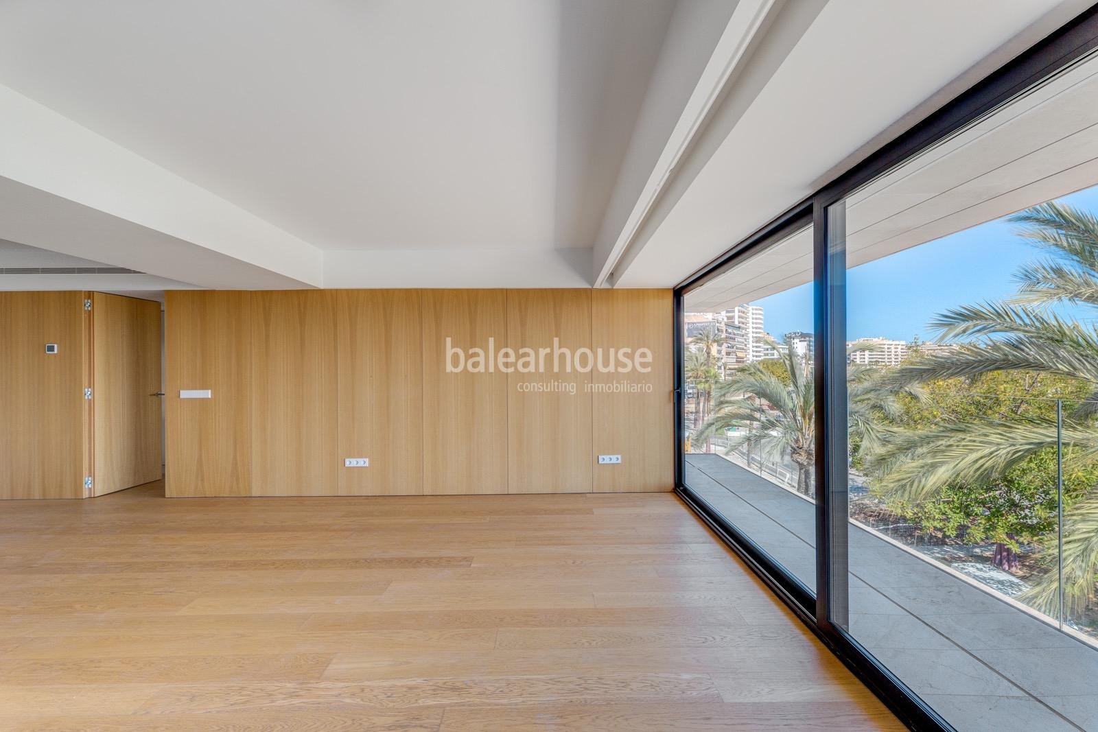 Exclusive new flats on the seafront of Palma where you can live the most contemporary luxury.