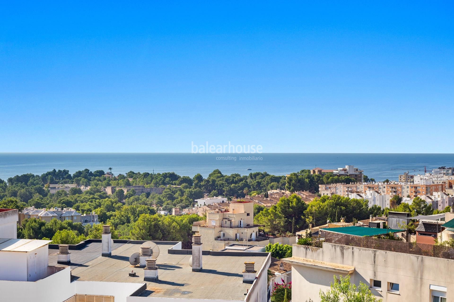 New villa of modern design, high quality and sea views in the excellent area of Bonanova.