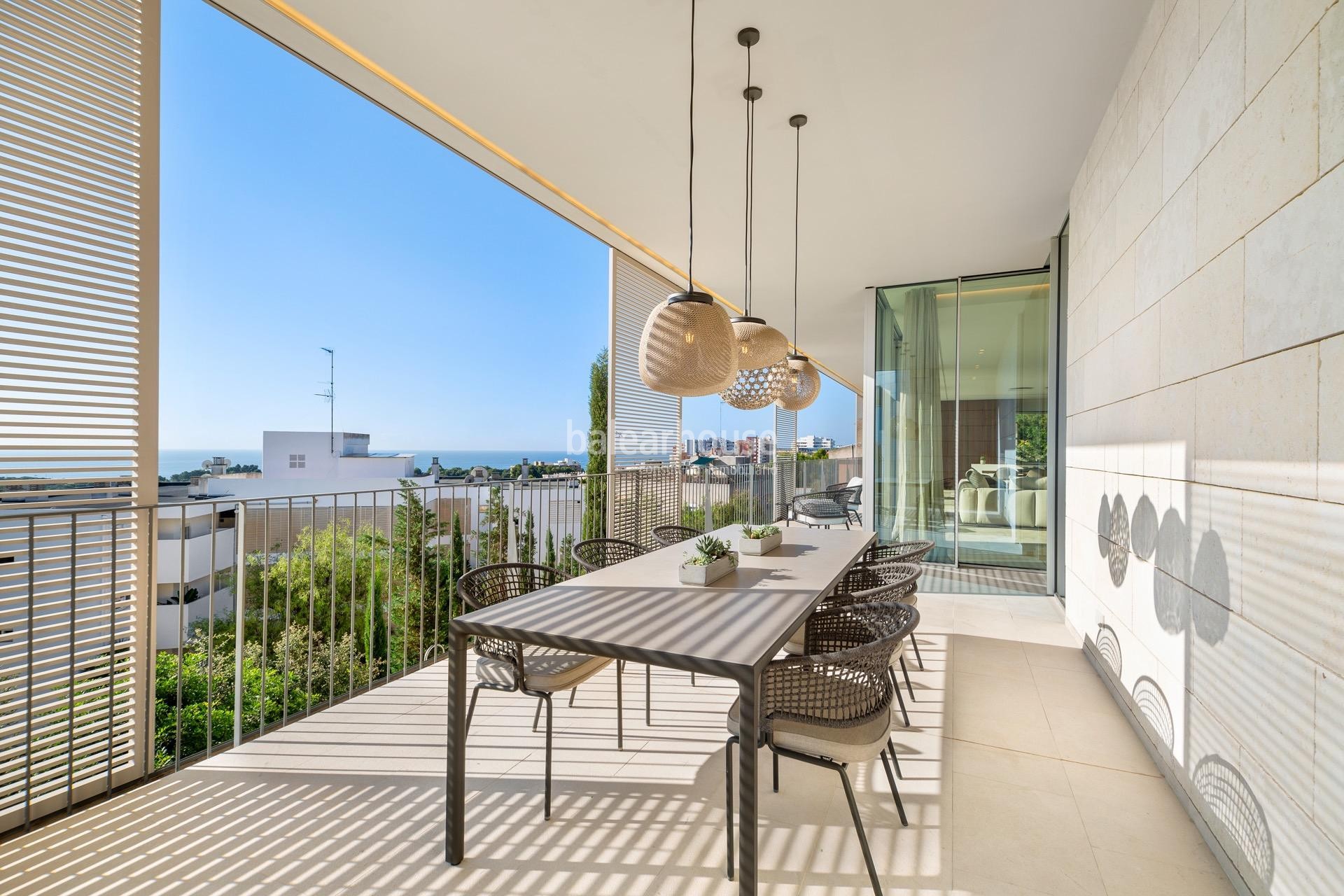 Nueva villa de diseño moderno, altas calidades y vistas al mar en la excelente zona de la Bonanova