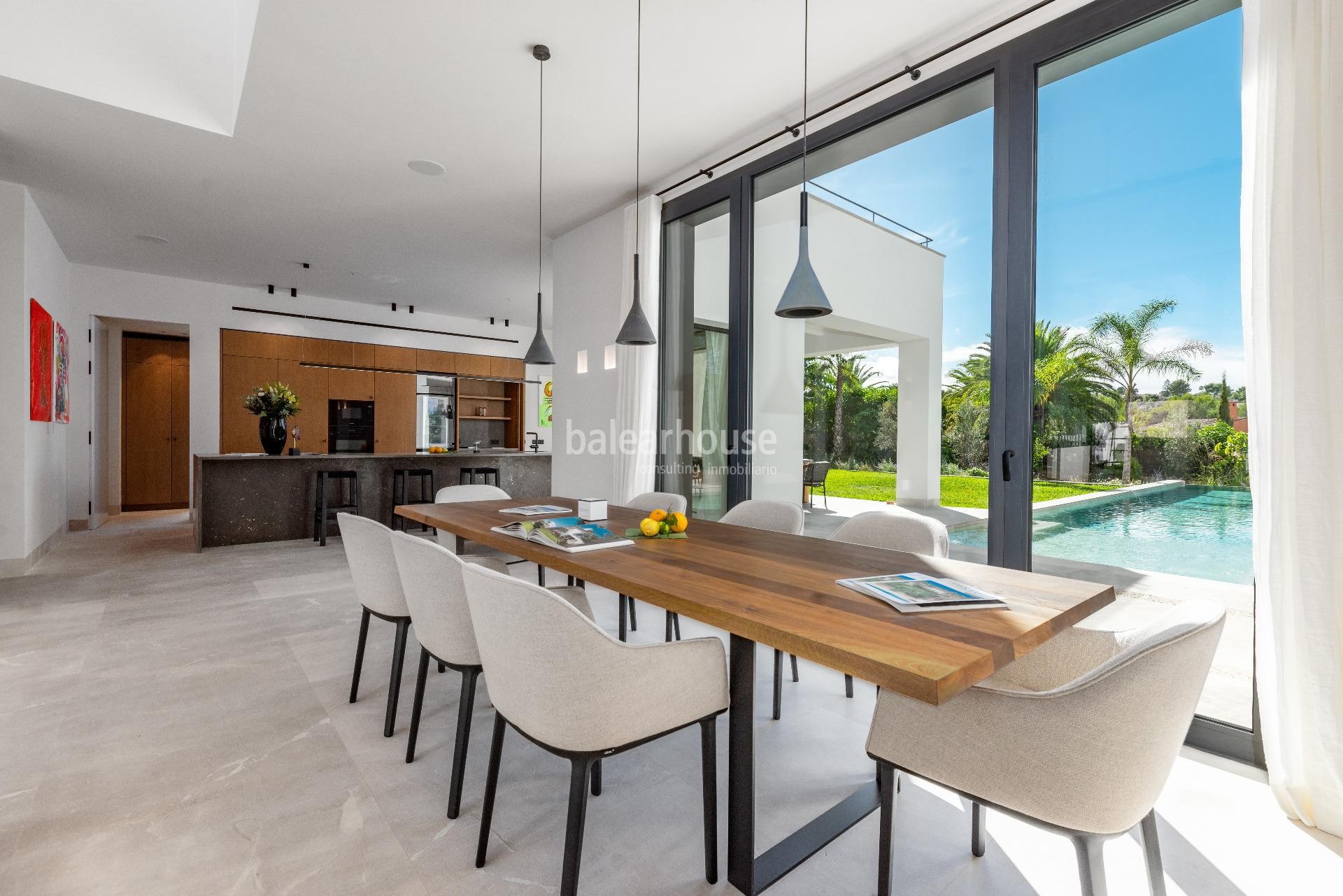Elegante neugbau Villa mit schönem Garten in Nova Santa Ponsa