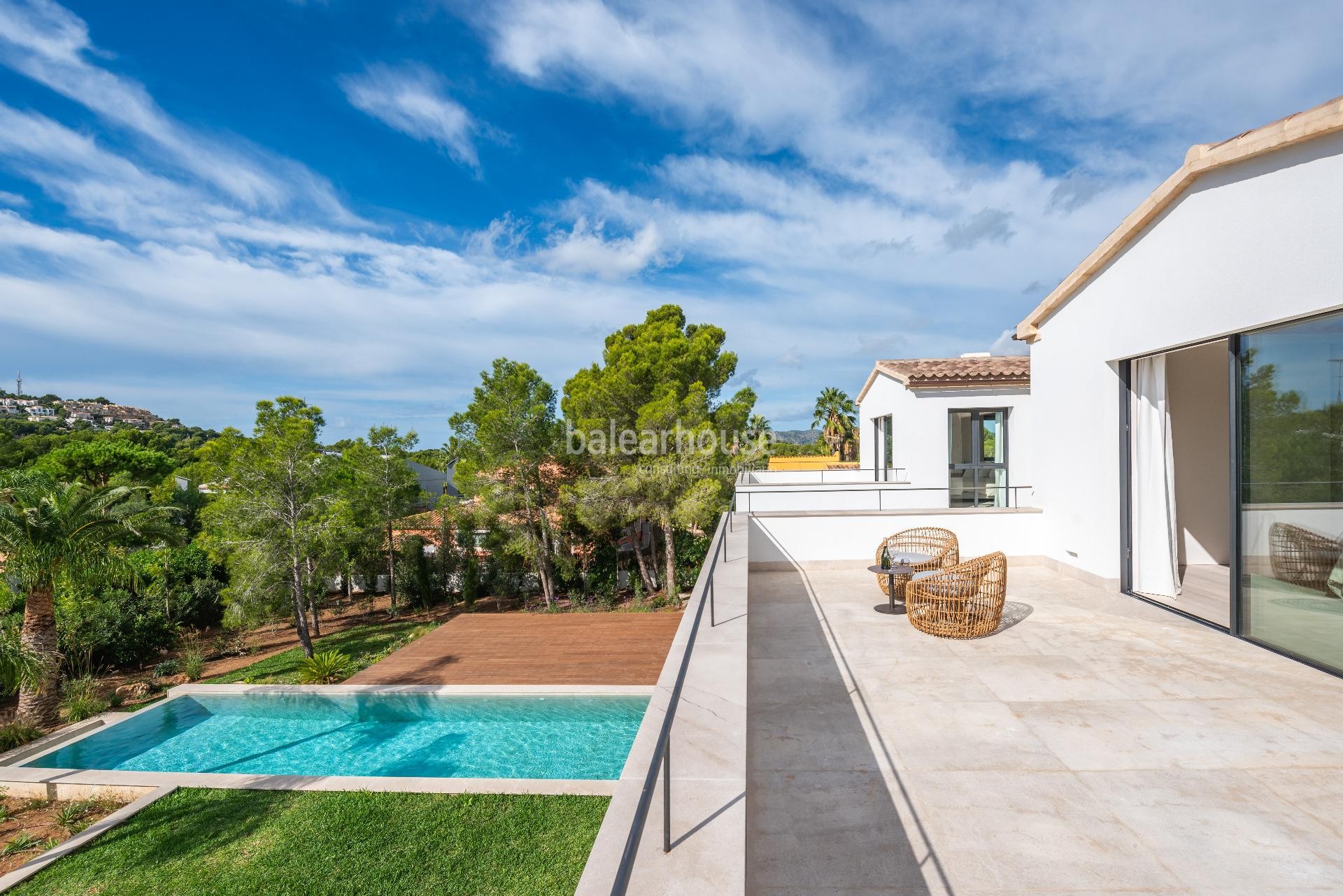 Elegante neugbau Villa mit schönem Garten in Nova Santa Ponsa