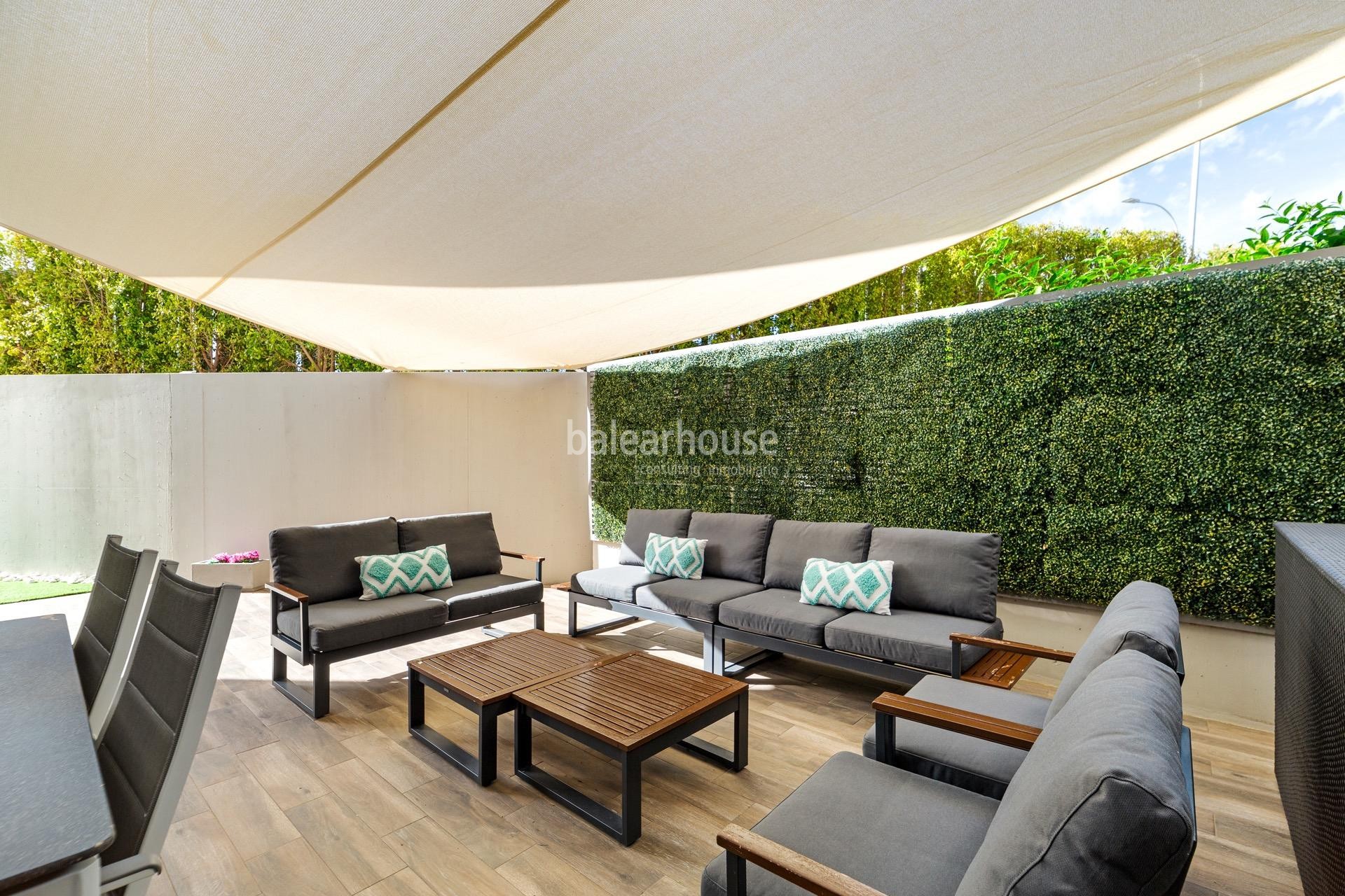 Excelente planta baja con grandes jardines y terrazas privadas junto al golf en Palma