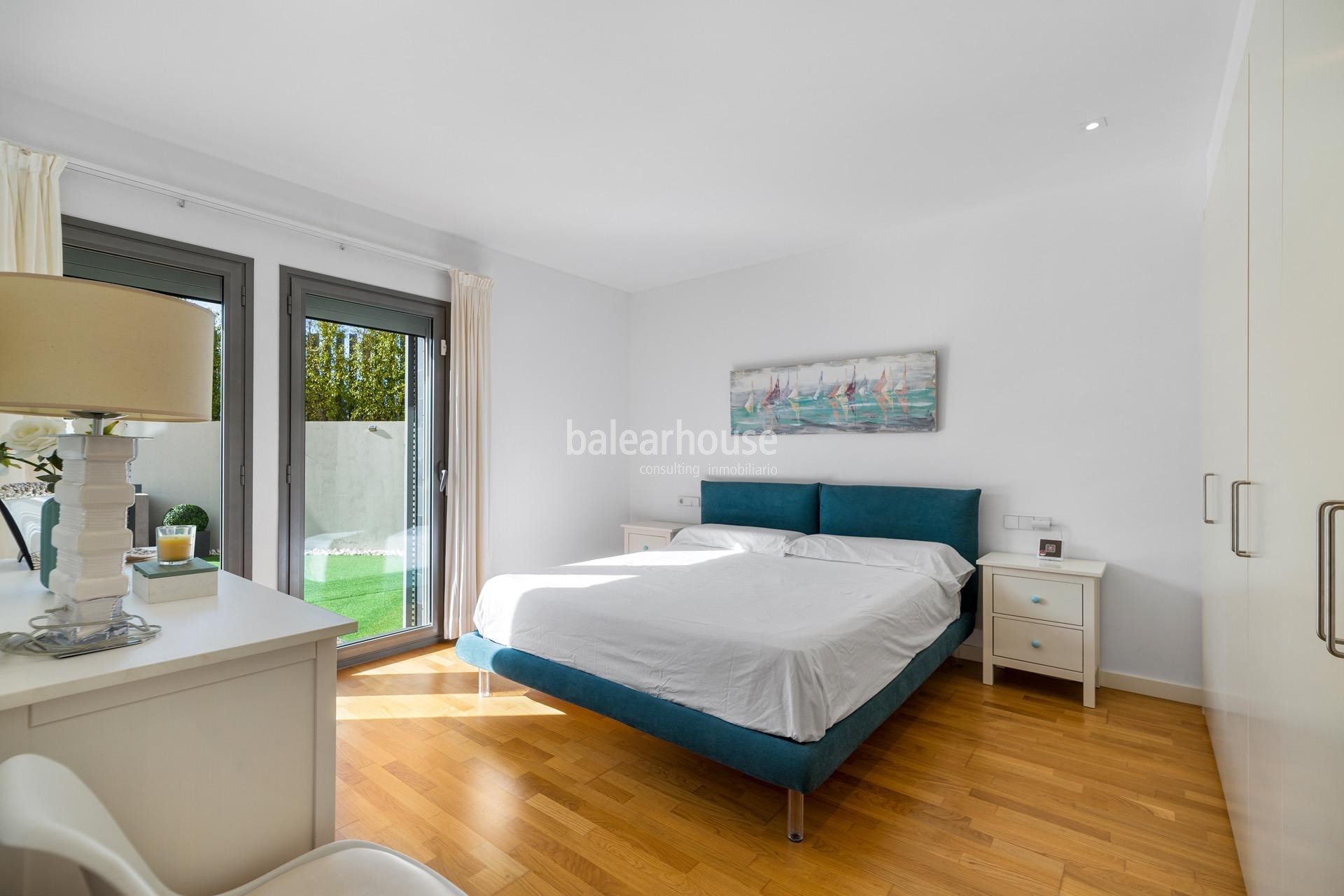 Excelente planta baja con grandes jardines y terrazas privadas junto al golf en Palma