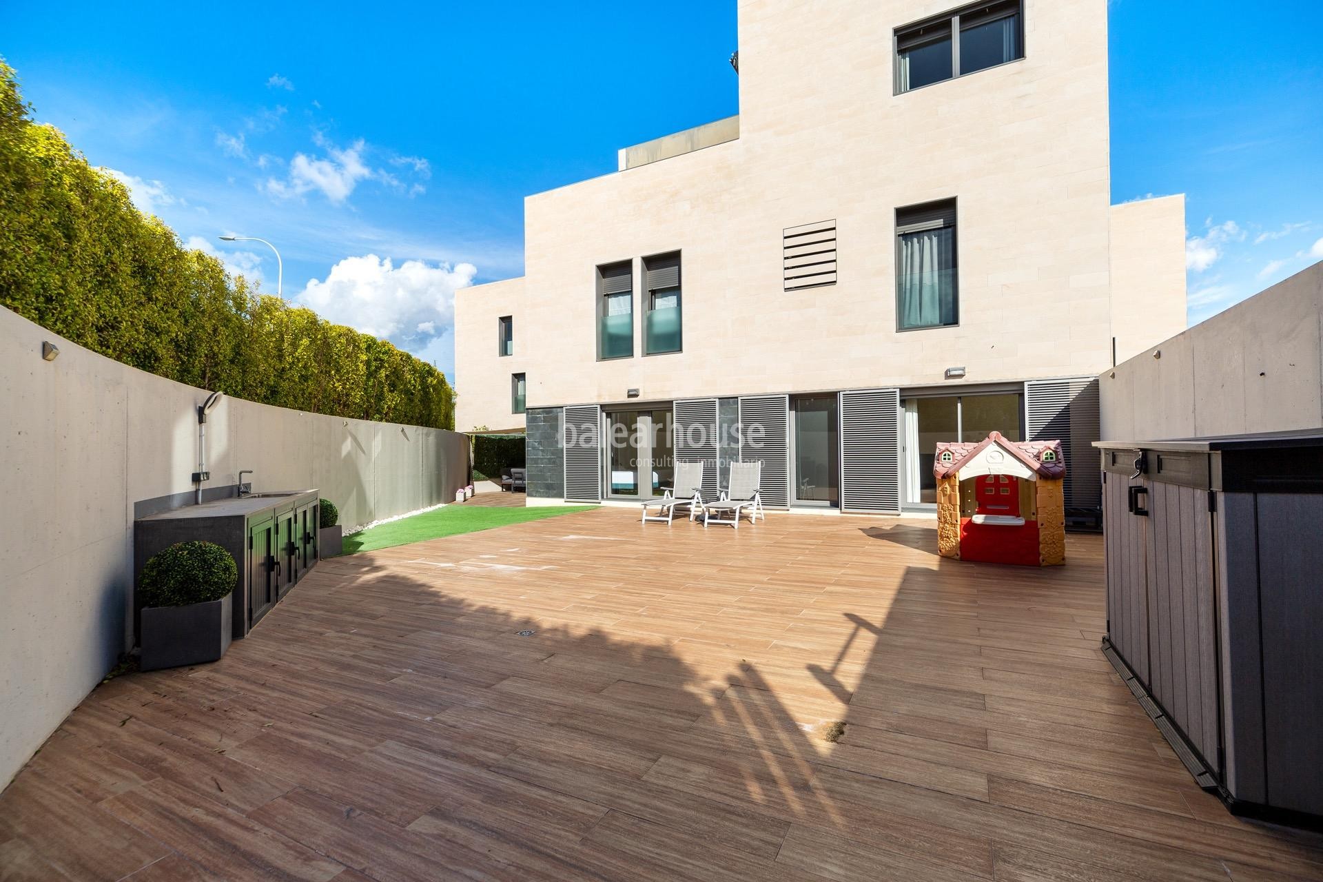 Excelente planta baja con grandes jardines y terrazas privadas junto al golf en Palma