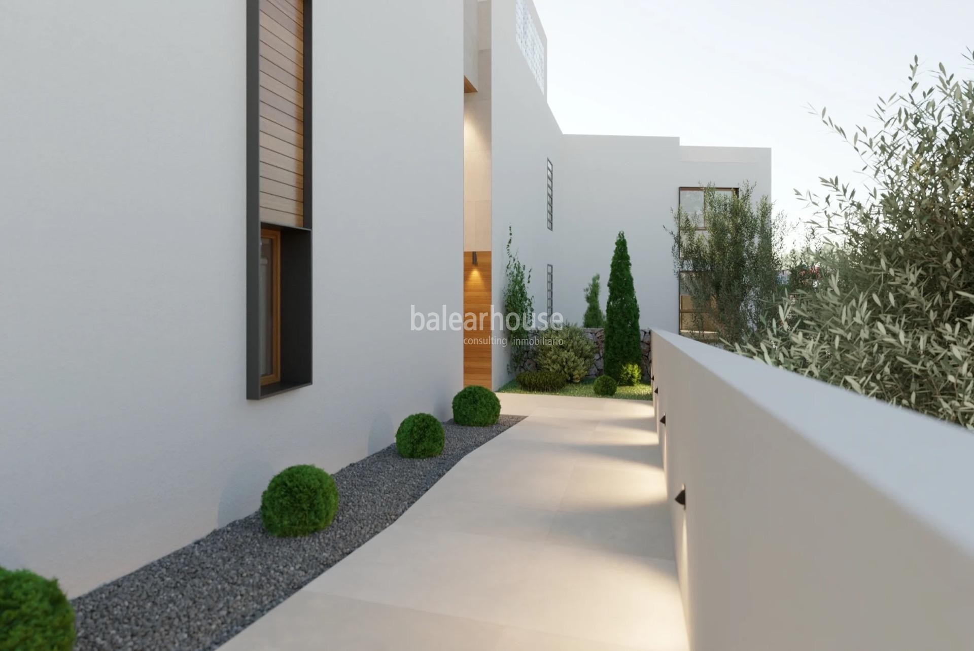 Quality and design in this new ground floor project close to the sea in Cala Mayor