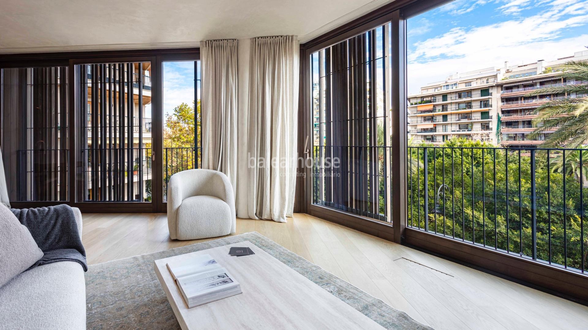 New homes with innovative, modern architecture on Palma's privileged Paseo Mallorca