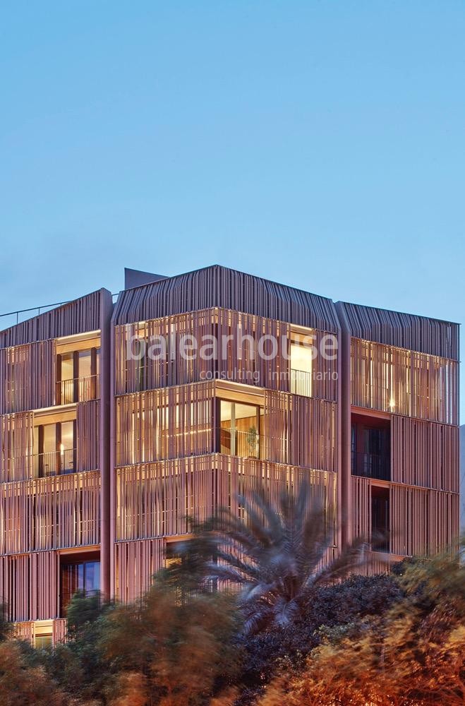 Neue Häuser mit innovativer, moderner Architektur an Palmas privilegiertem Paseo Mallorca