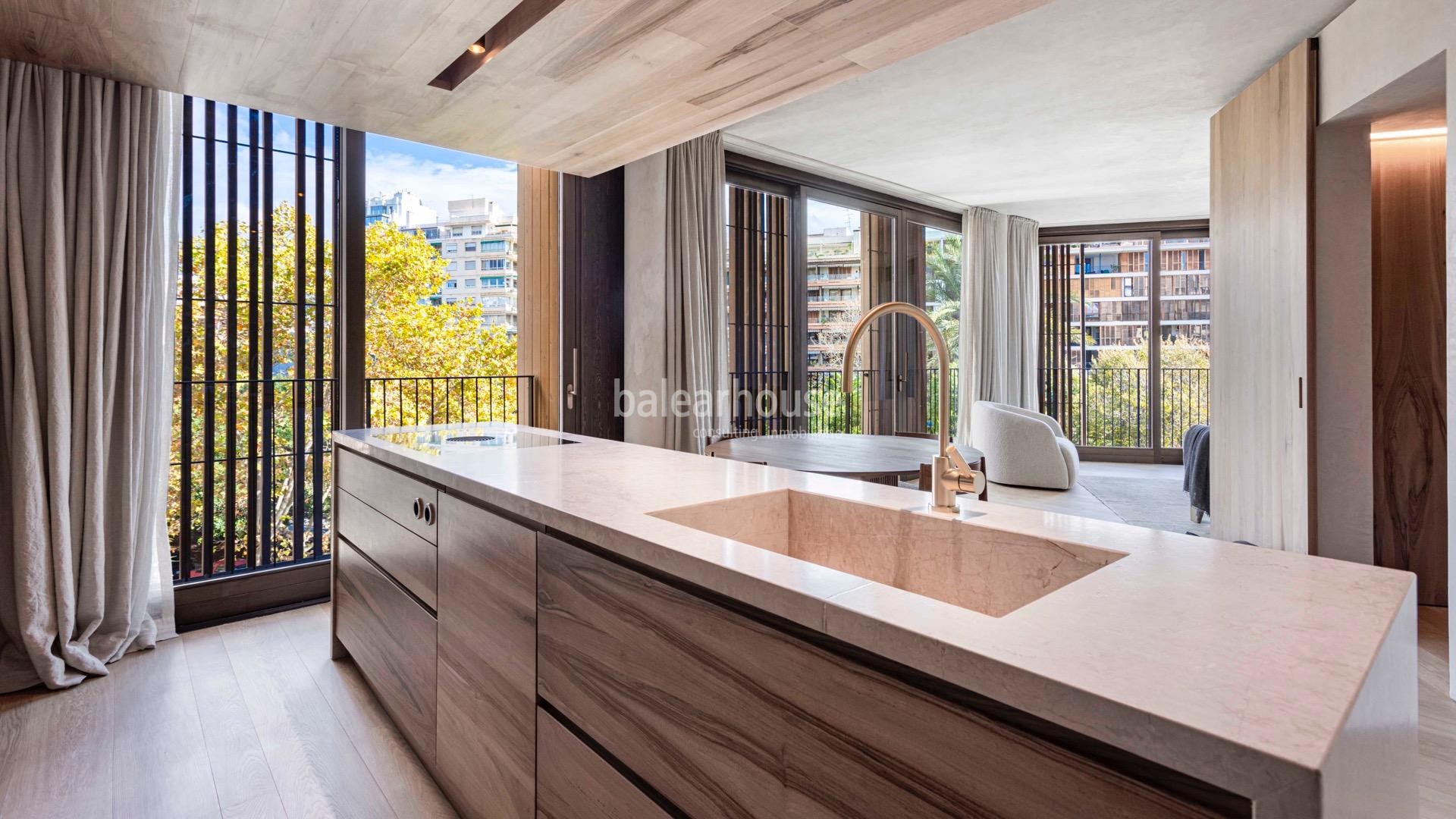 New homes with innovative, modern architecture on Palma's privileged Paseo Mallorca