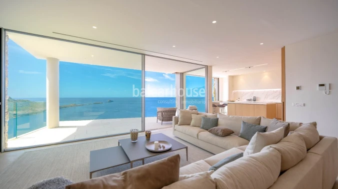Impressive seafront villa with spectacular views of the Mediterranean near Port Adriano.