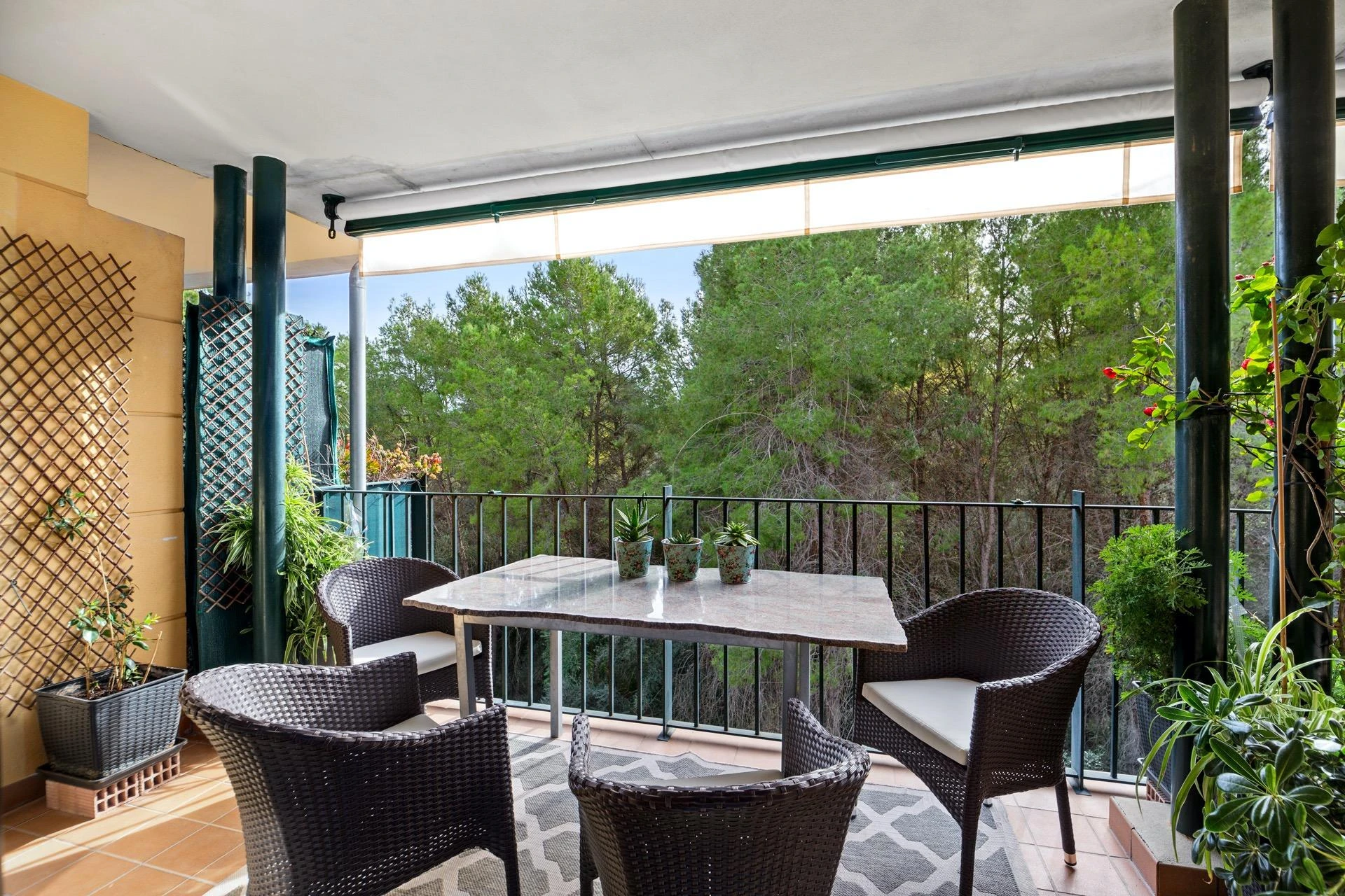 Magnífico ático con terraza y vistas al verde paisaje del Castillo de Bellver