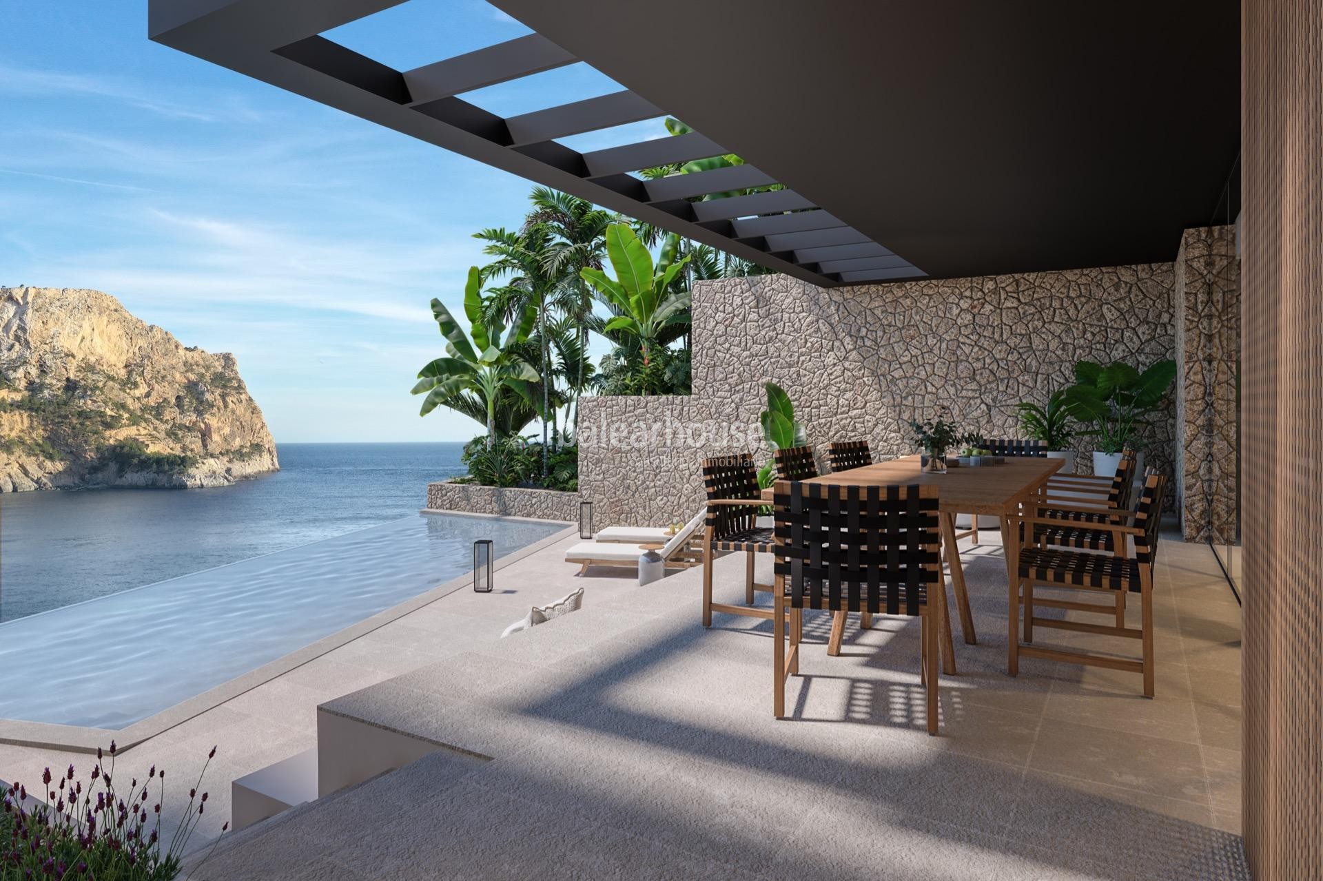 Magnífico solar con proyecto que nos ofrece impresionantes vistas al mar en el Puerto de Andratx