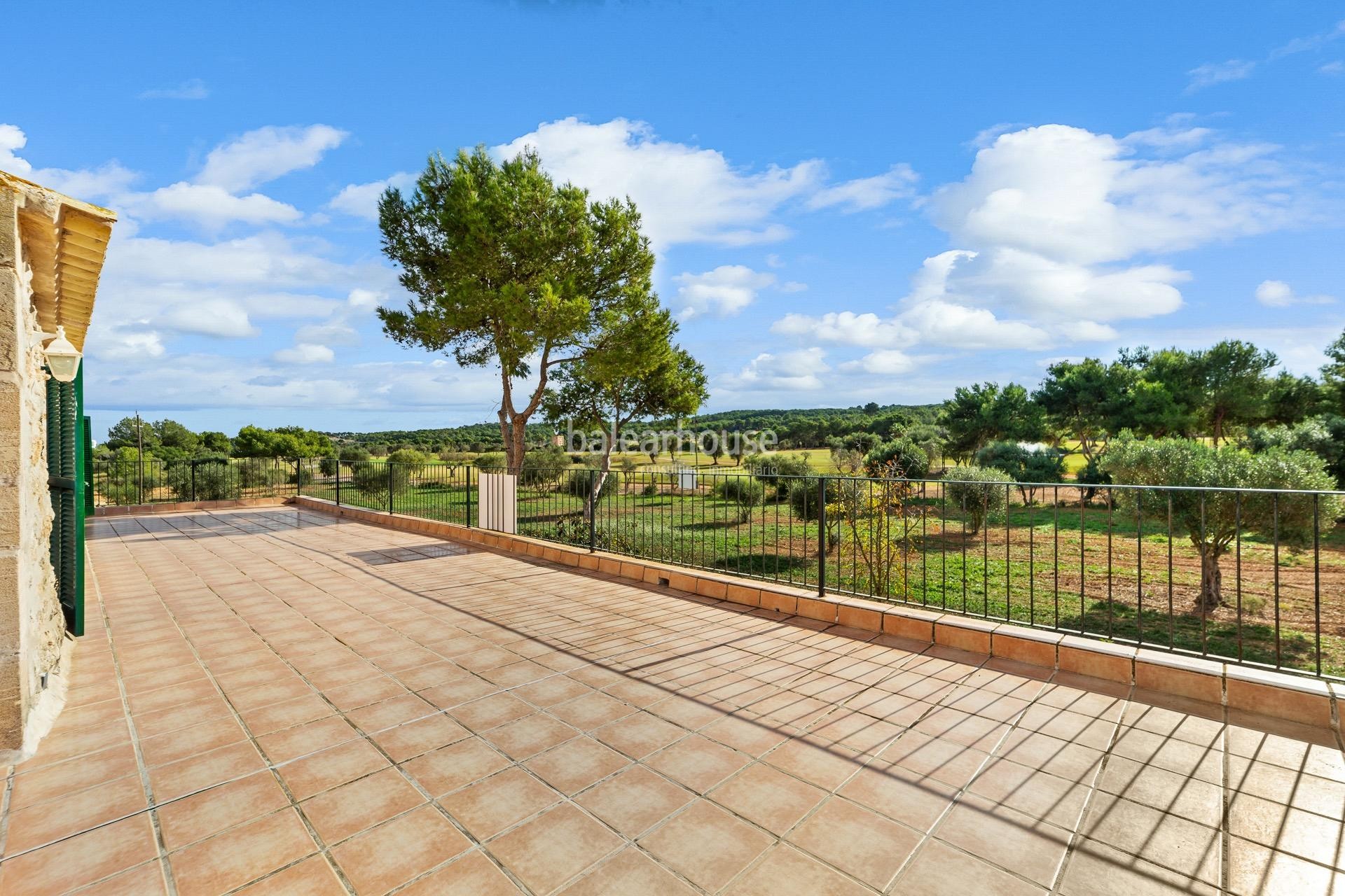 Beautiful Majorcan finca next to the golf near Port Adriano with beautiful views to the surroundings