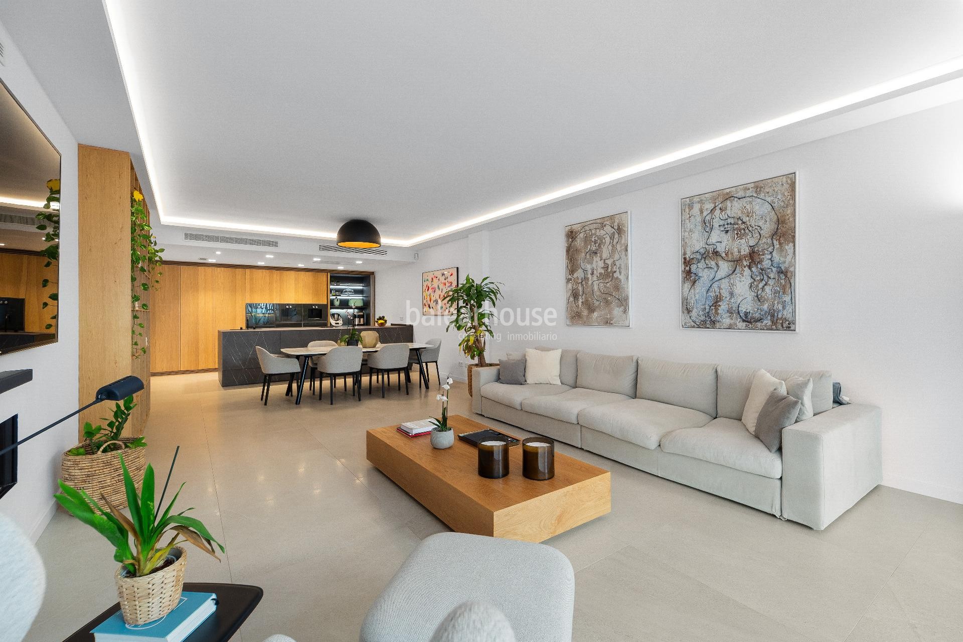 Lujosa planta baja dúplex con terraza y jardín en exclusivo complejo residencial en Son Quint.