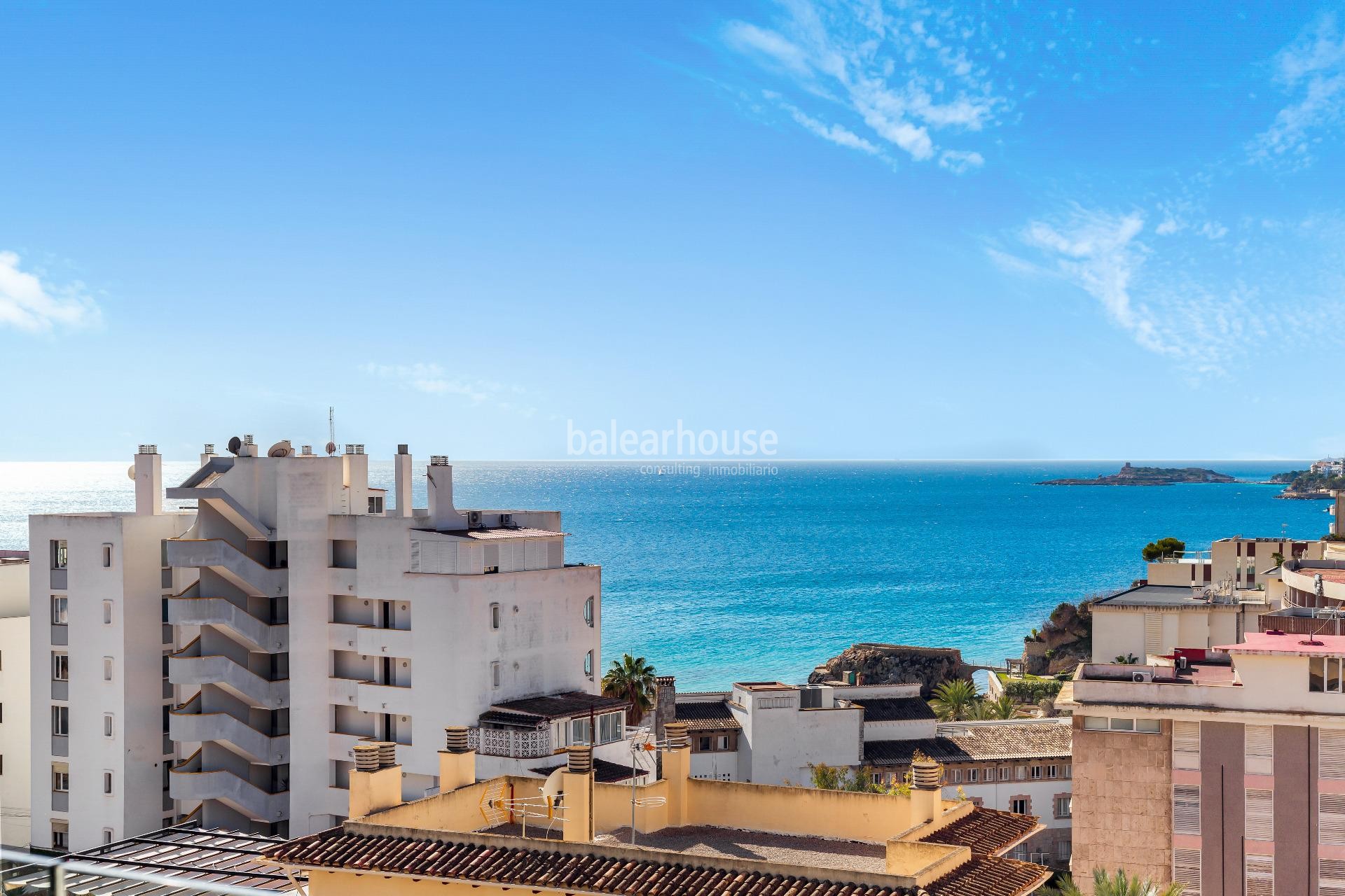 Spektakuläres, neu gebautes Penthouse mit privatem Pool und herrlichem Meerblick in Strandnähe