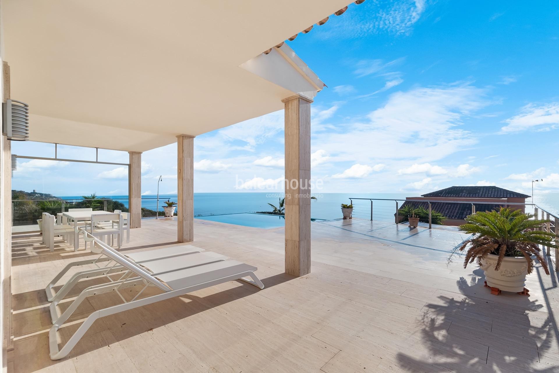 Herrliche Villa in Porto Cristo mit herrlichem Meerblick neben schönen Buchten