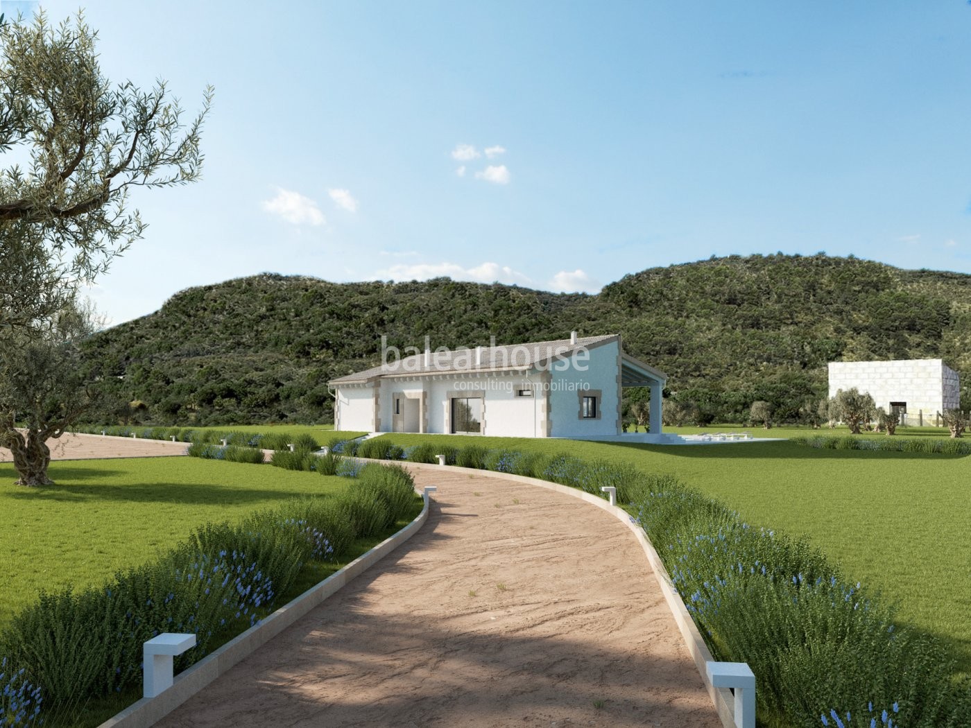 Neu gebaute Finca mit schönem Bergblick bei Inca