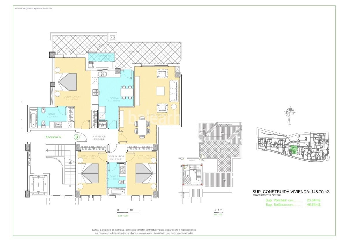 Schönes und helles Penthouse mit privater Terrasse und Solarium in der grünen Lunge von Palma