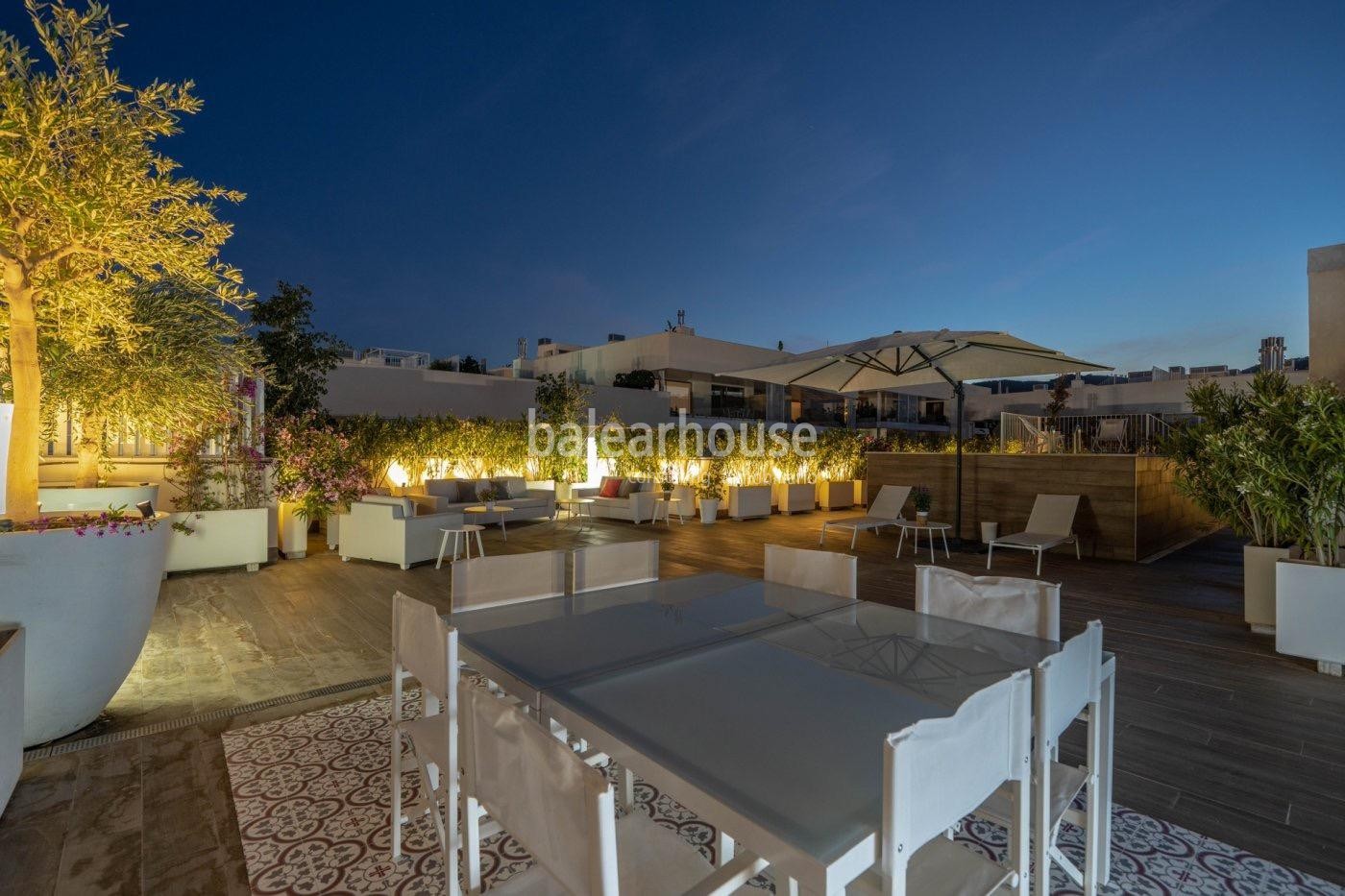 Fantastic penthouse with private solarium in a well-kept complex in front of the golf in Palma