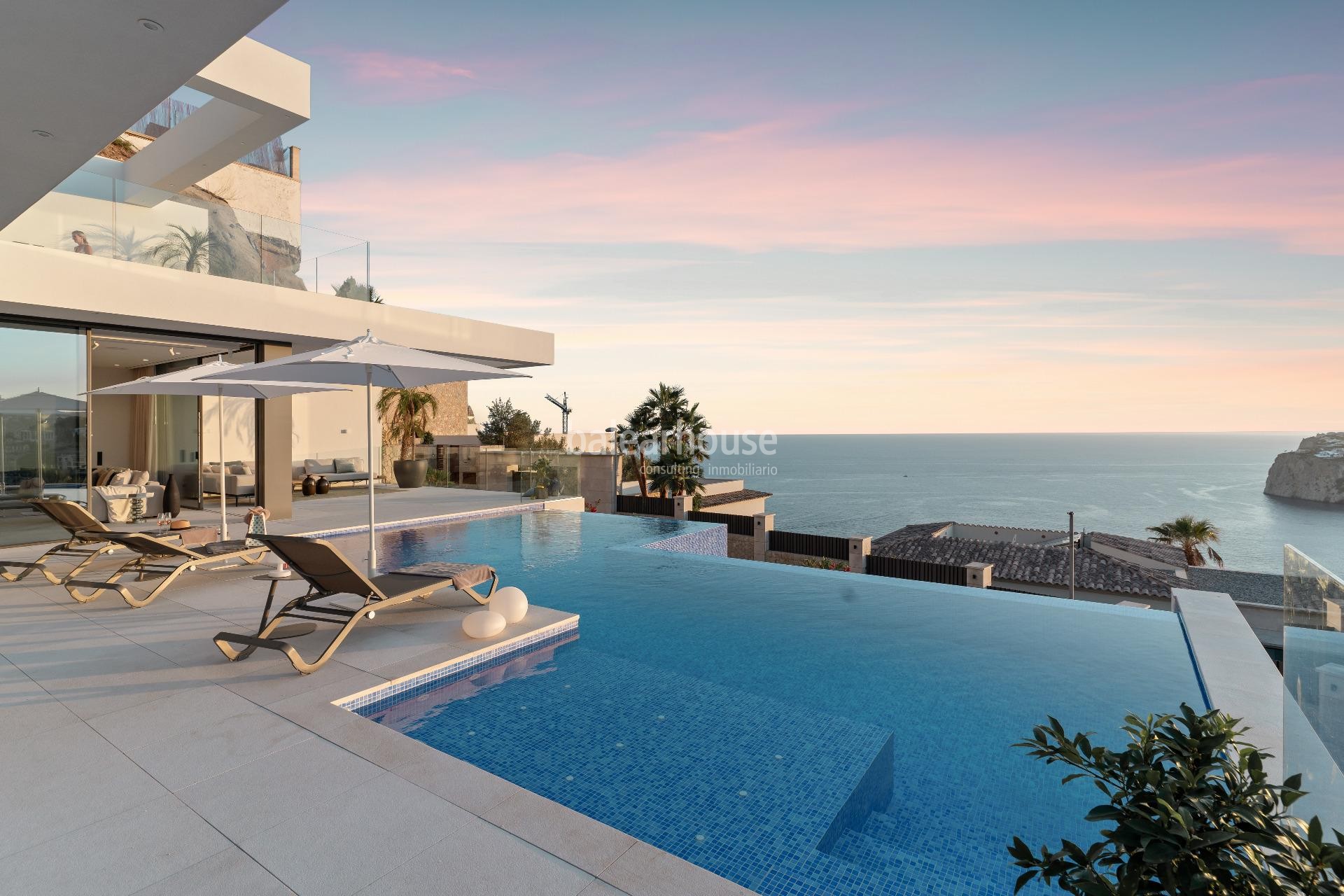 Spectacular sea views from every angle in this exclusive new build villa located in Cala Llamp.