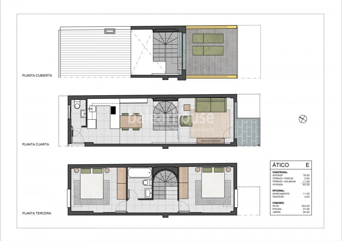 Ausgezeichnetes brandneues Penthouse mit privater Terrasse und Gemeinschaftspoolbereich mit Solarium