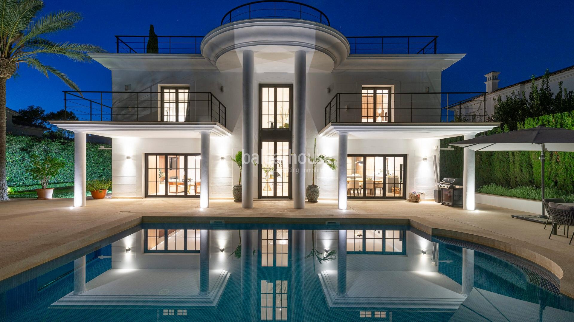 Elegante und helle neu renovierte Villa in exklusiver Wohngegend