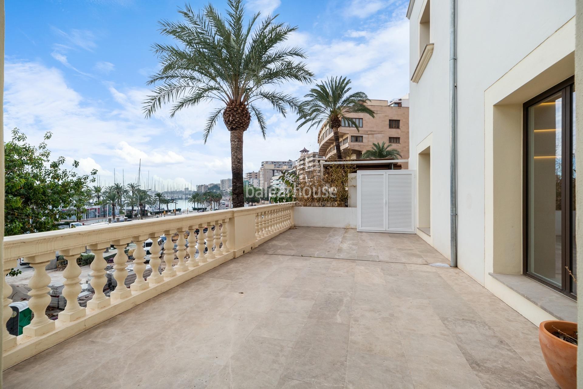 Large refurbished flat with modern spaces and sea views in Paseo Marítimo