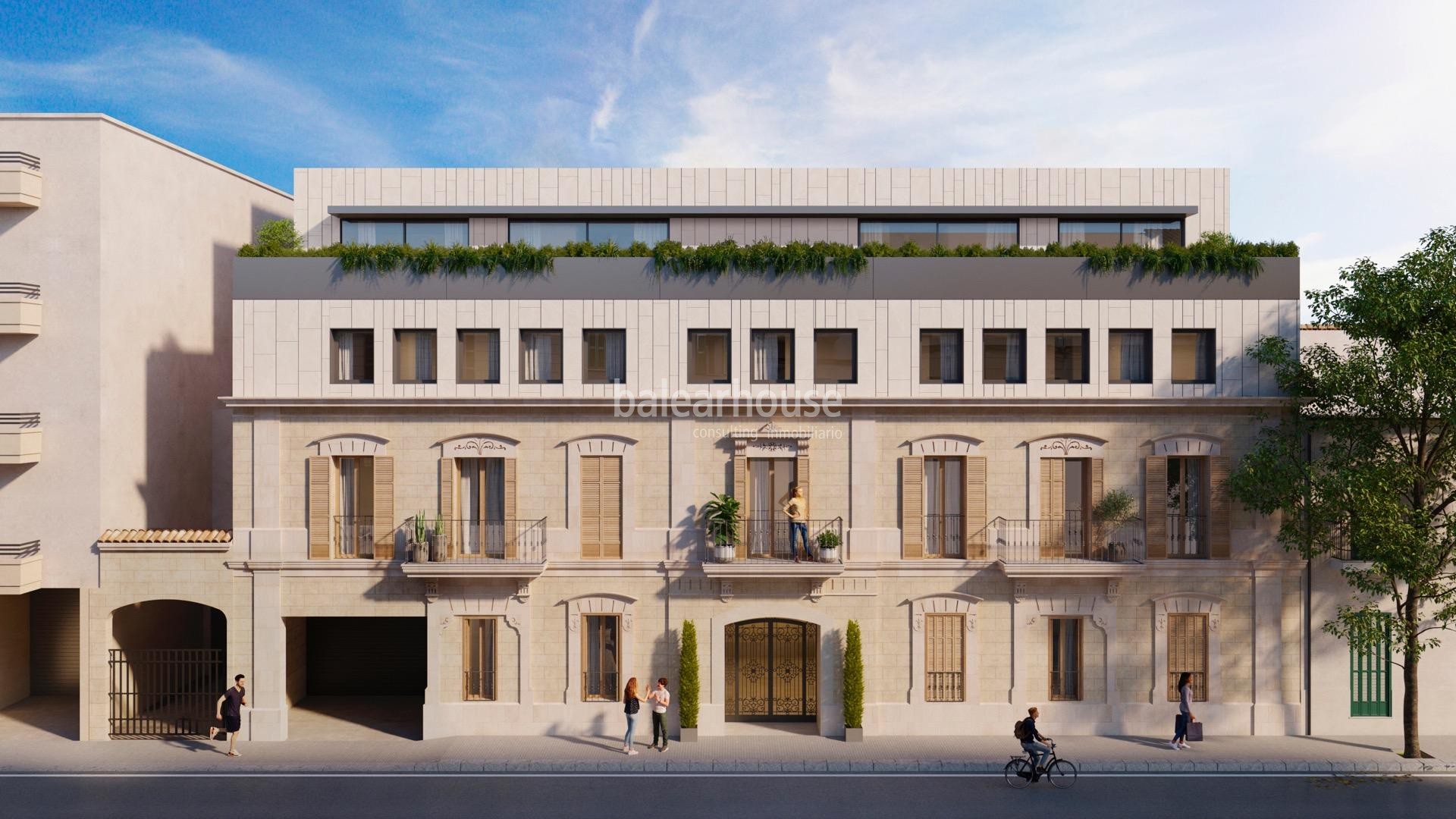 Excepcional proyecto de viviendas con lo mejor del diseño actual en un edificio protegido de Palma
